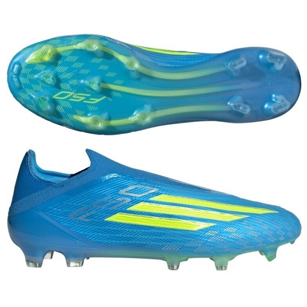 Size 11.5 Adidas F50 Elite Laceless FG Soccer Cleats Men's Blue Yellow JR6461